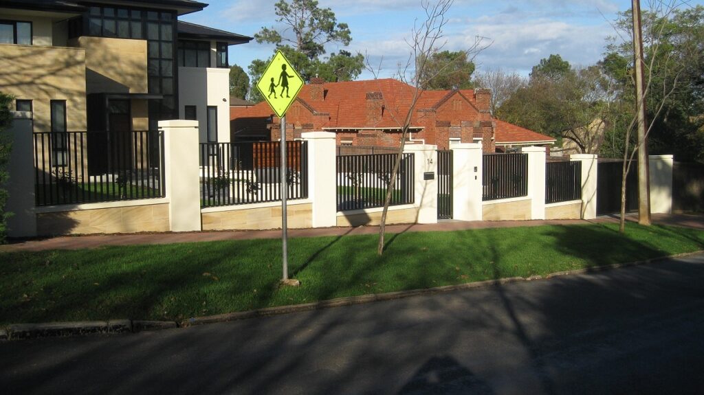 security fence residential property